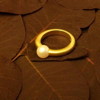 Ring in Gelbgold mit Perle